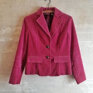471a. pink vintage Ruff Hewn corduroy 2000s y2k blazer jacket, S